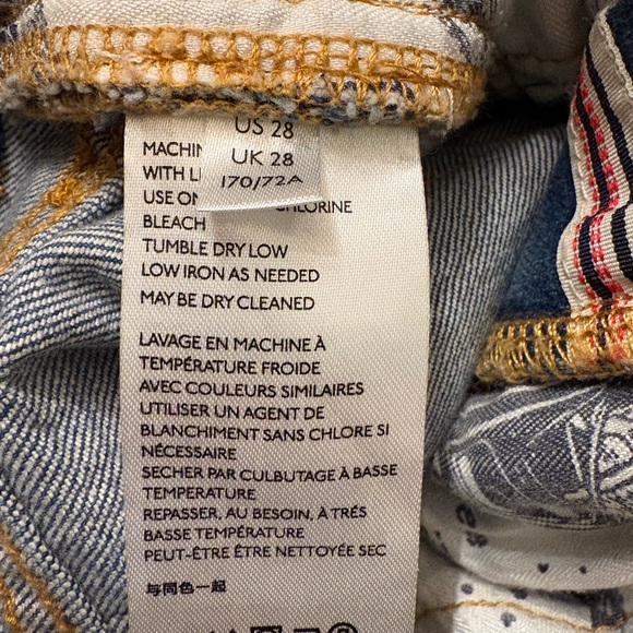 NWOT Anthropologie Pilcro Embroidered Patchwork
Floral Slim Boyfriend Jeans 28 - Picture 13 of 16